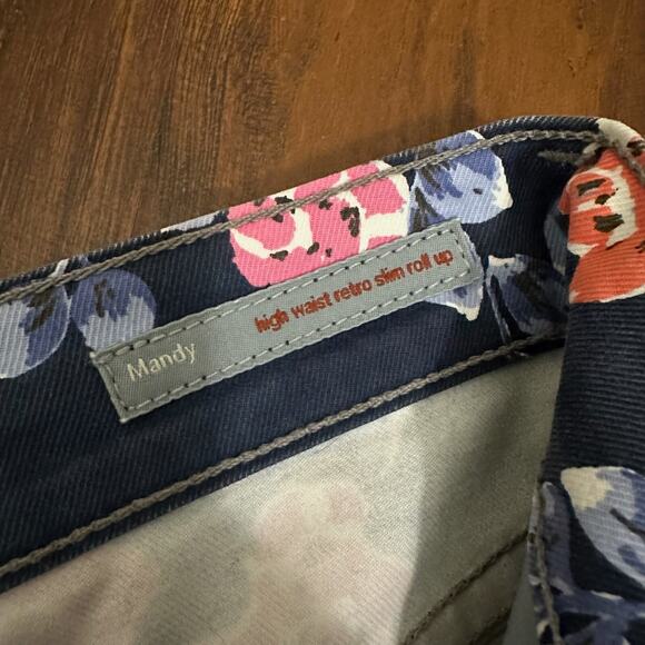 CITIZENS OF HUMANITY Mandy Jeans Floral High Rise Retro Slim Roll Up - Picture 10 of 16